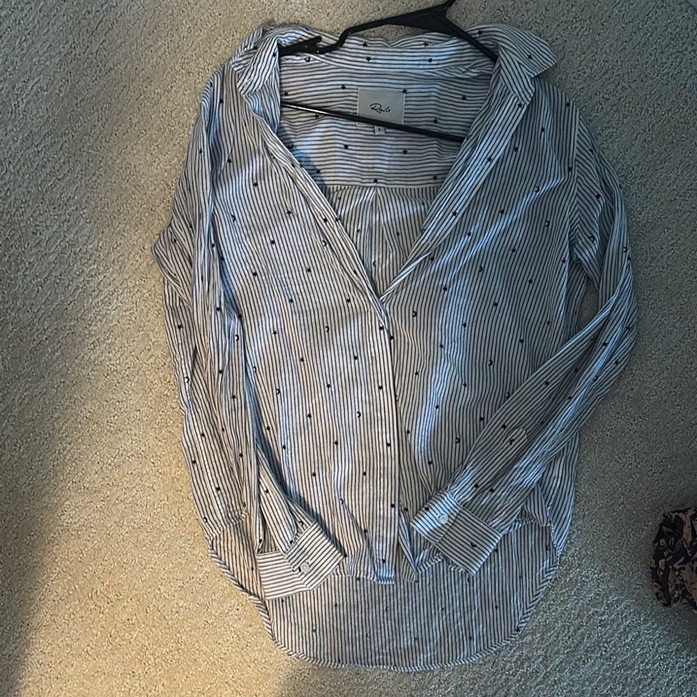 Rails Blue Casual Button Down Shirt